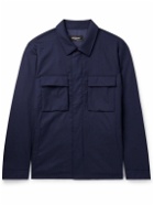 Kiton - Wool-Blend Overshirt - Blue