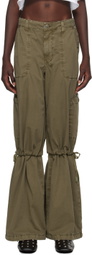 Ksubi Khaki Baggy Snap-off Cargo Pants