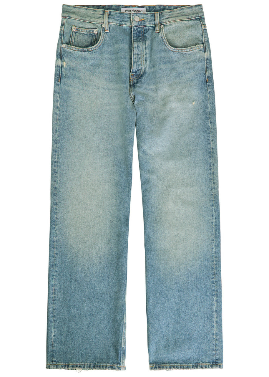 Won Hundred Genoa Straight-leg Jeans Mid Blu