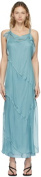 Acne Studios Blue Chiffon Dress