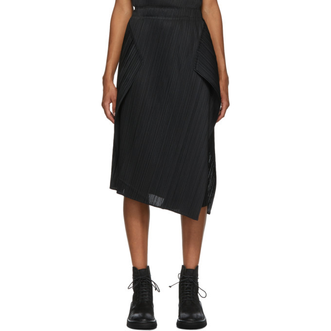 スカート ISSEY MIYAKE Women Mid Skirts IM56KG82115 Black スカート ISSEY MIYAKE Women Mid Skirts IM56KG82115 Black 132