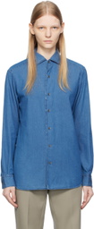 ZEGNA Blue Cashco Shirt