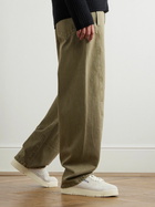 Autry - CLC Mesh-Trimmed Brushed-Suede Sneakers - Neutrals