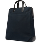 Paul Smith - Leather-Trimmed Canvas Tote Bag - Blue