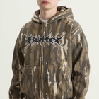 Butter Goods Men's Nail Logo Zip Hoodie in Frog Camo