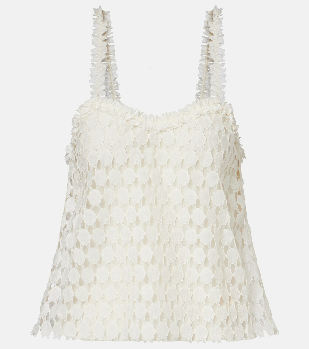 Ulla Johnson Francoise lace cotton-blend top