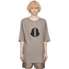 Rick Owens Grey Moncler Edition Logo T-Shirt