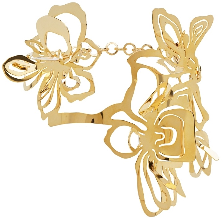 Photo: Y/Project Gold & White Orchid Bracelet