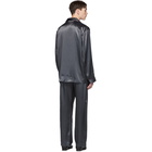 Brioni Grey Embroidered Pocket Pyjama Set