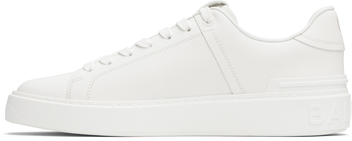 Balmain White B-Court Sneakers Balmain