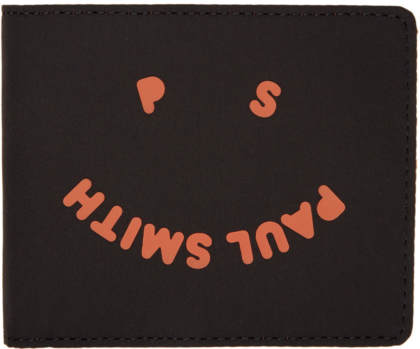 PS by Paul Smith Black Canvas Happy Wallet PS by Paul Smith