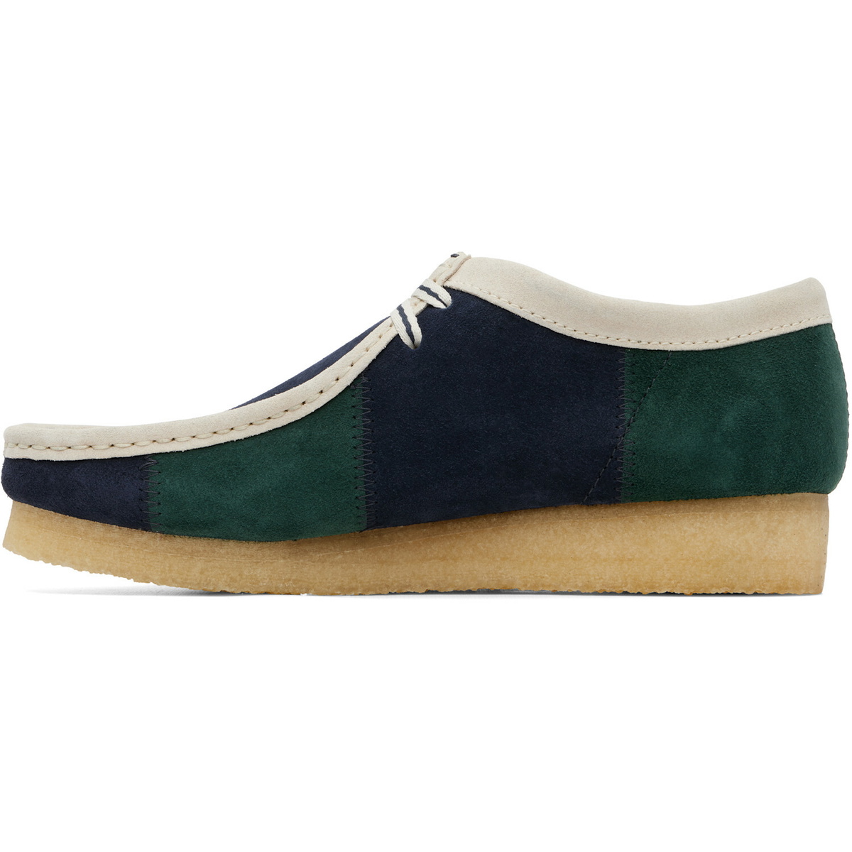 Clarks Originals Navy & Green Wallabee Derbys