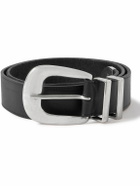 CELINE - 3.5cm Leather Belt - Black