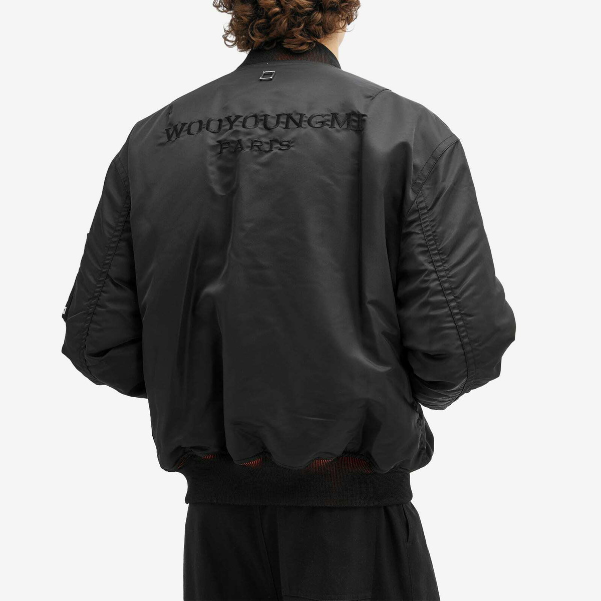Wooyoungmi Men's Box Logo MA1 Jacket in Black