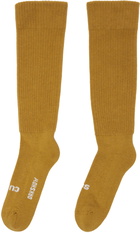 Rick Owens DRKSHDW Yellow 'So Cunt' Socks