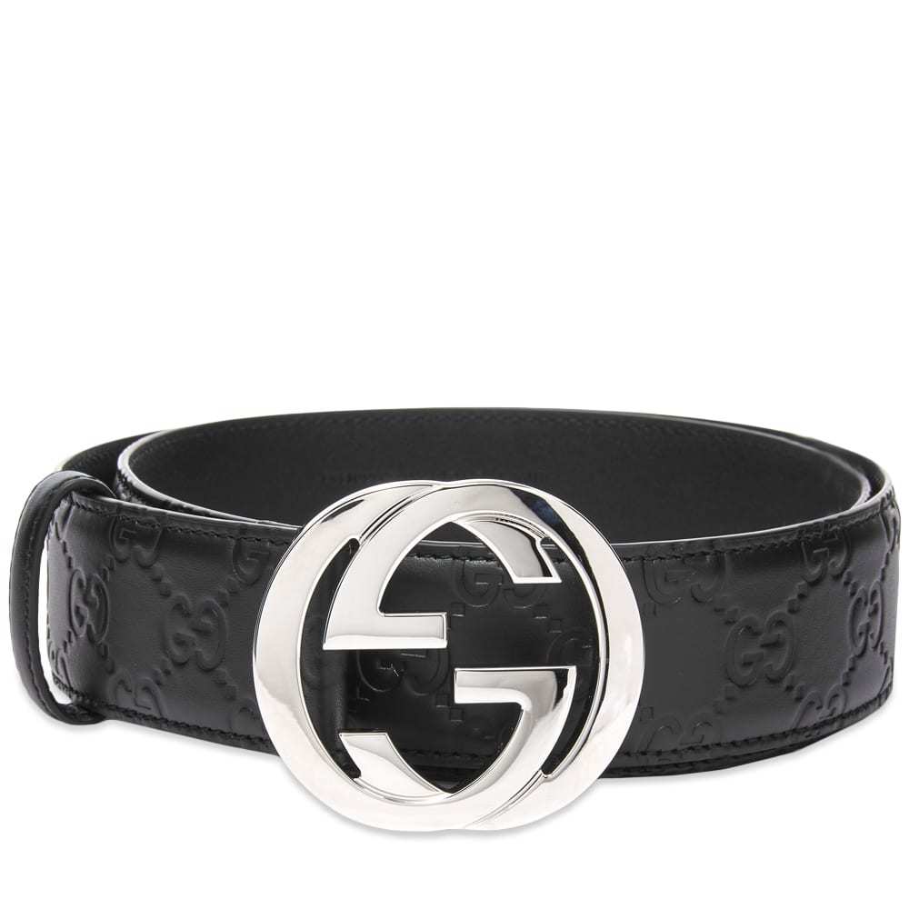 Gucci interlocked store embossed belt