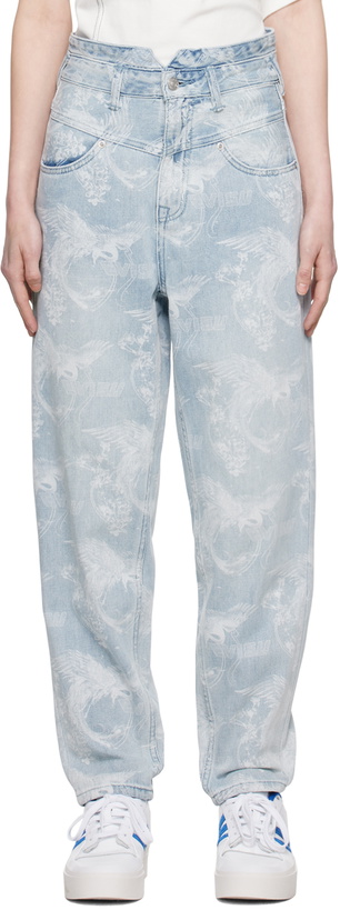 Photo: Evisu Indigo Embroidered Jeans