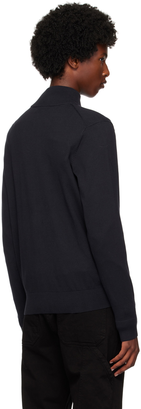 PS by Paul Smith Navy Zip-Up Cardigan