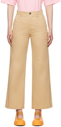 Marni Tan Four-Pocket Trousers