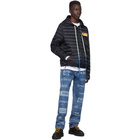 Off-White Navy Down Packable Puffer Jacket