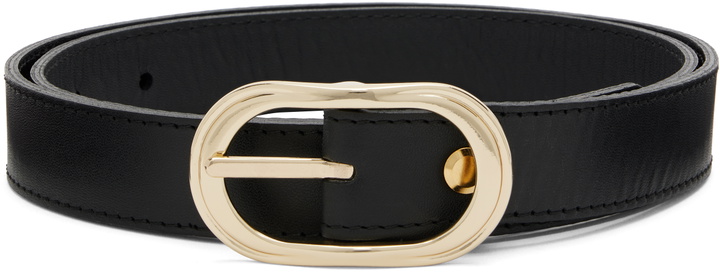 Photo: Ernest W. Baker Black Buckle Leather Belt