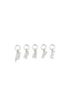 Diesel Metal BRAVE charms with rhinestones - Charms and Keyrings Womens in Silver