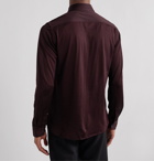 TOM FORD - Slim-Fit Jersey Shirt - Burgundy