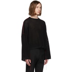 Raf Simons Black Cropped Sweater