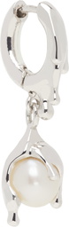 Alan Crocetti Silver Nano Pearl Melt Single Earring