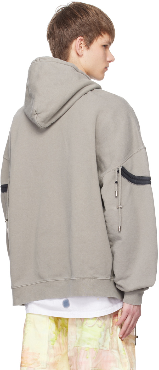 Collina Strada Gray Star Hoodie Collina Strada