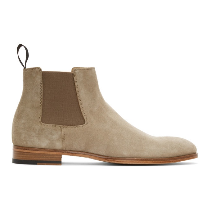 Photo: Paul Smith Beige Suede Crown Chelsea Boots