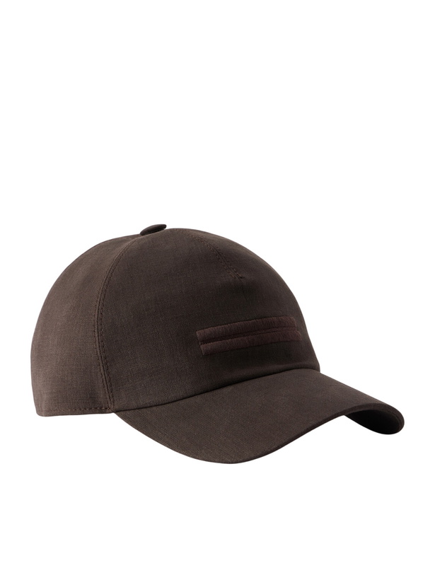 Photo: Zegna - Oasi Logo-Detailed Linen Baseball Cap - Brown