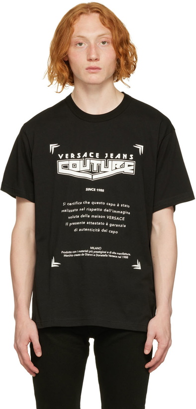 Photo: Versace Jeans Couture Black Warranty T-Shirt