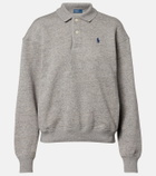 Polo Ralph Lauren Logo cotton-blend fleece polo sweatshirt