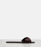 Saint Laurent Babylone leather slides