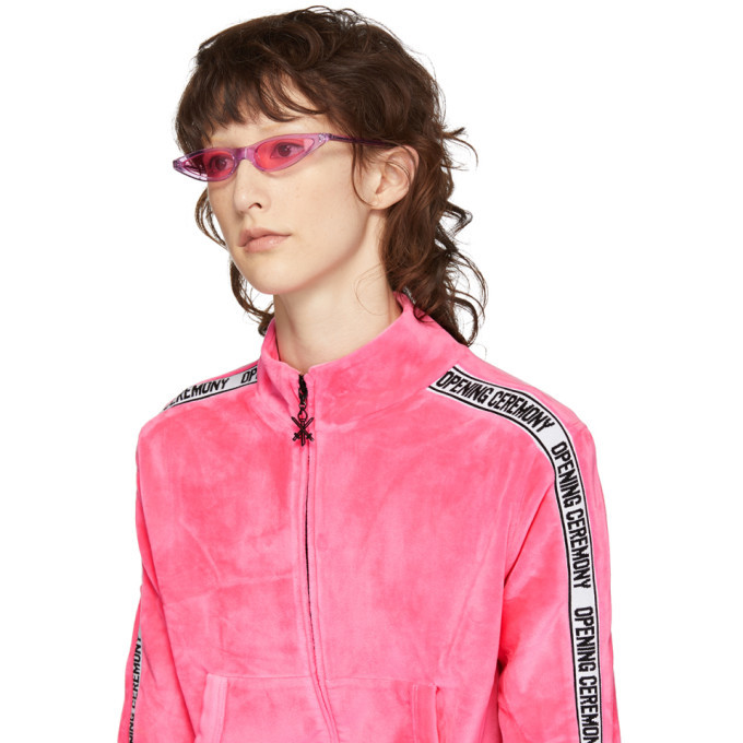 George Keburia Pink Micro Cat-Eye Sunglasses