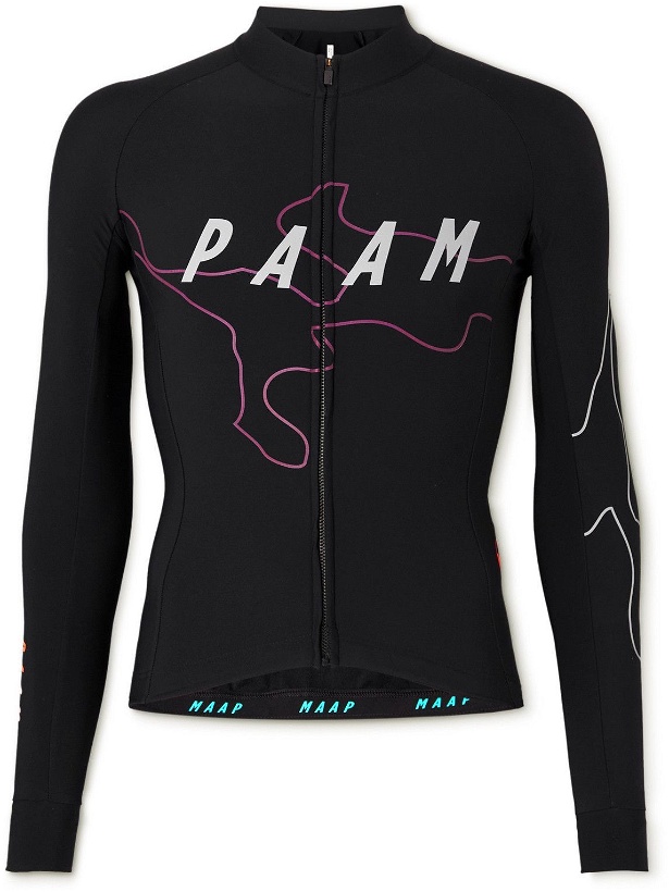 Photo: MAAP - P.A.M. Thermal Logo-Print Cycling Jersey - Black
