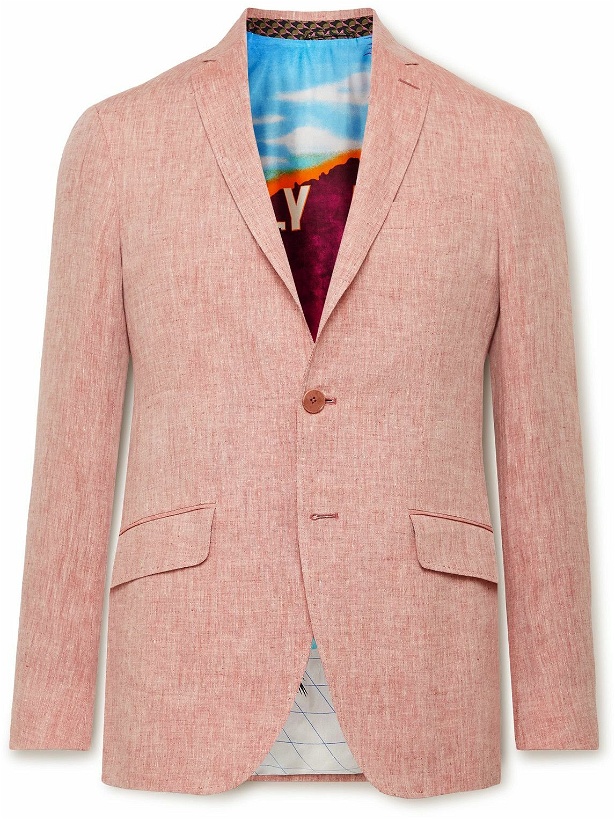 Photo: Etro - Linen Suit Jacket - Pink