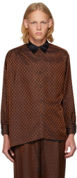 rito structure Brown Reversible Shirt