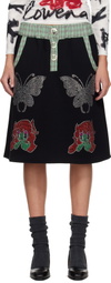 Chopova Lowena Black Quimby Midi Skirt