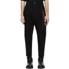 Song for the Mute Black Cotton Gabardine Trousers