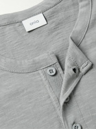 Onia - Slub Cotton-Jersey Henley T-Shirt - Gray