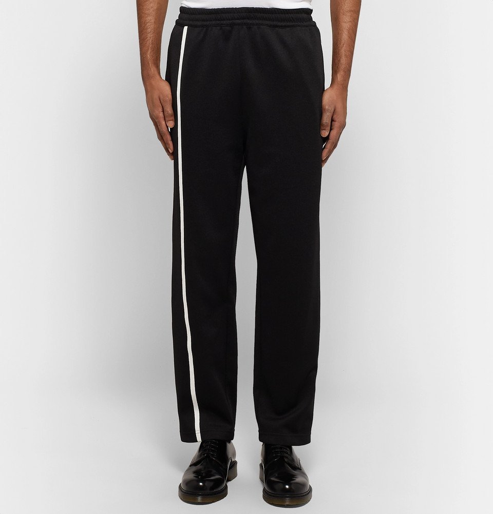 Helmut Lang - Striped Tech-Jersey Sweatpants - Men - Black Helmut Lang