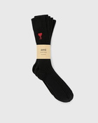 Ami Paris Three Pack Ami De Coeur Socks Black - Mens - Socks