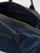 Orlebar Brown - The Weekend Away Leather-Trimmed Cotton-Canvas Duffle Bag