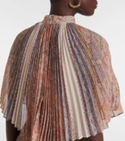Zimmermann Illustration Sunray paisley caped midi dress