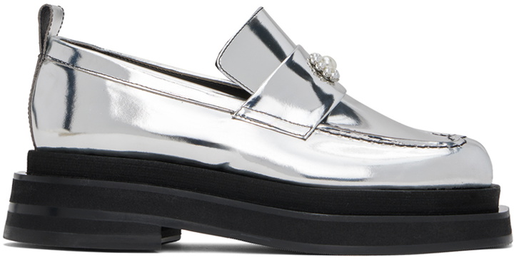 Photo: Simone Rocha Silver Heart Toe Platform Loafers