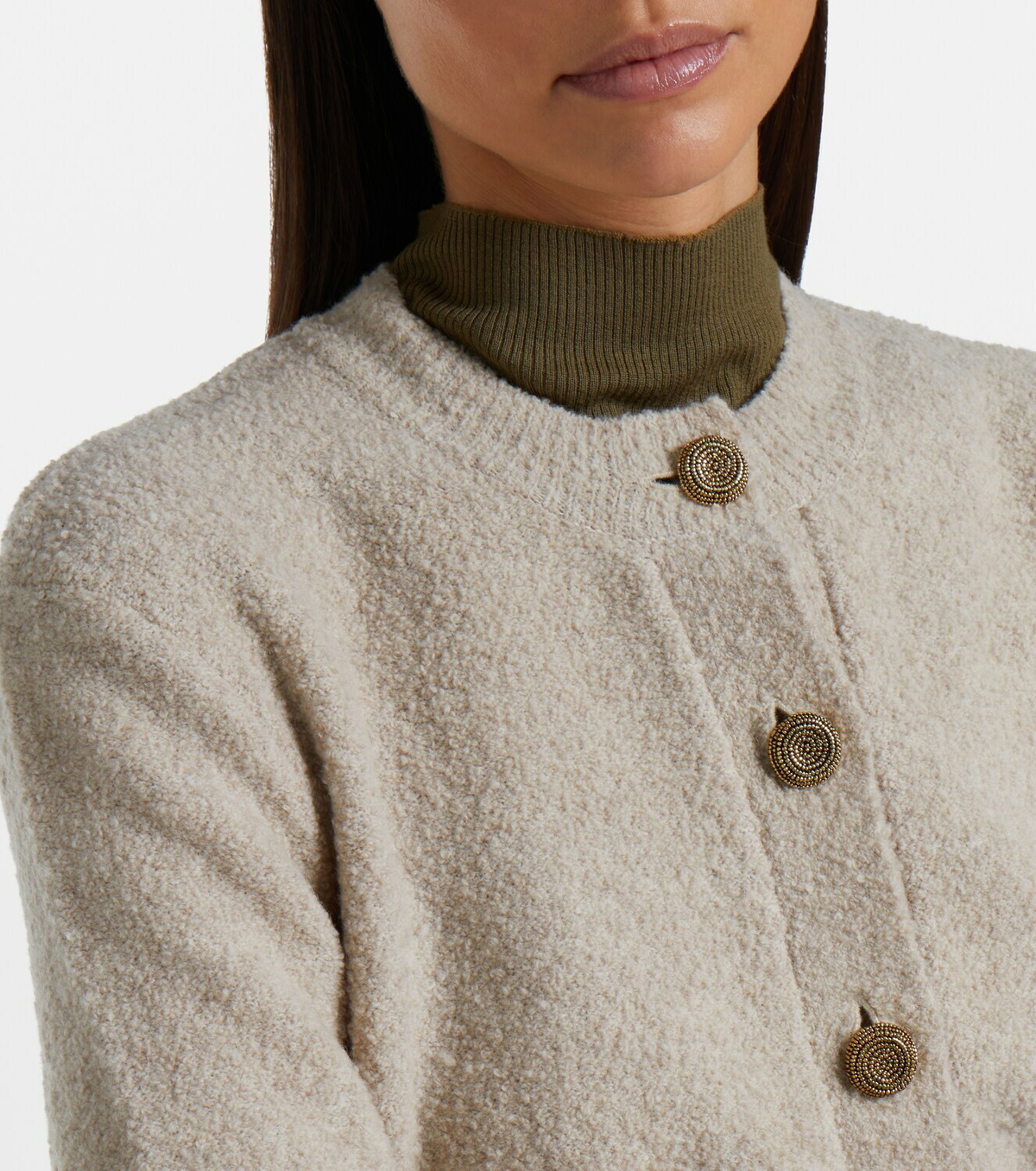 Altuzarra Harris cropped wool-blend cardigan