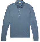 Massimo Alba - Ischia Cotton-Jersey Polo Shirt - Blue