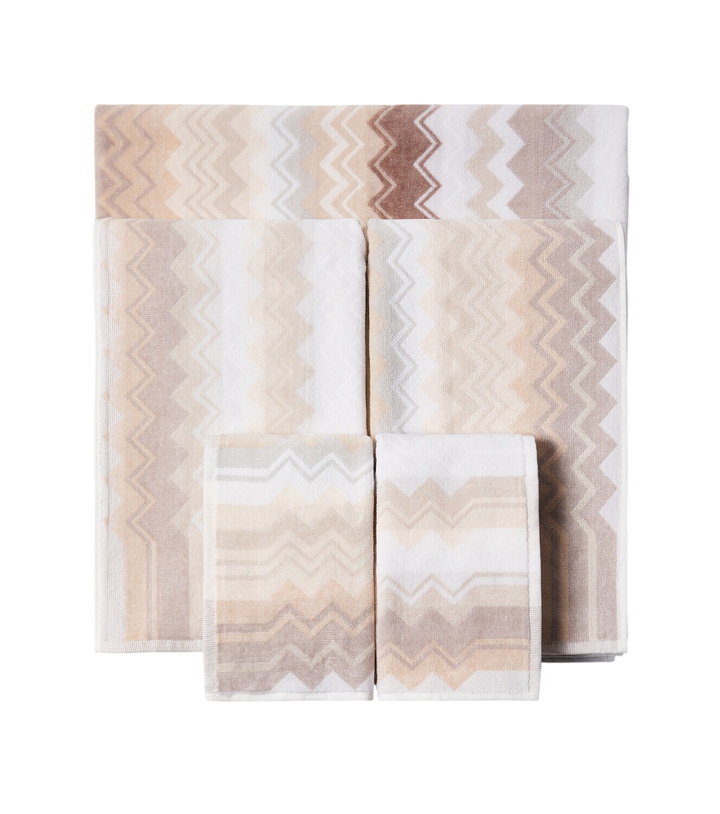 Photo: Missoni Giacomo Zigzag set of 5 cotton terry towels